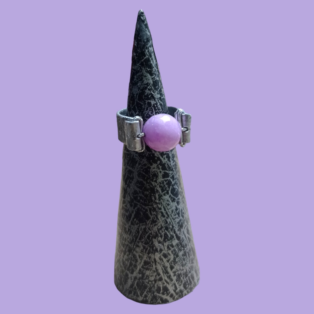 Anello pietra viola chiaro