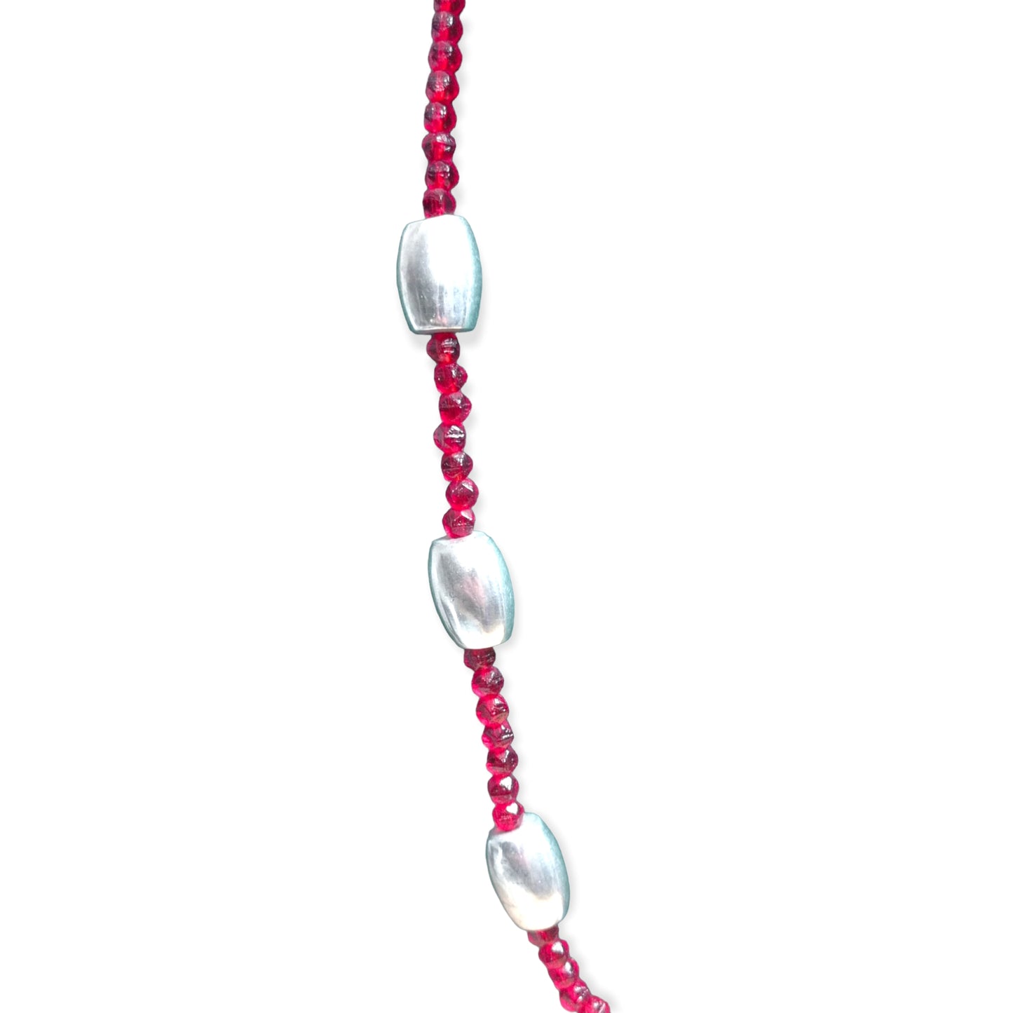 Collana Aluminum & red